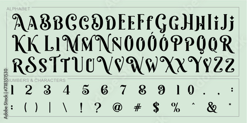 Alphabet Split Monogram, Split Letter Monogram, Alphabet Frame Font. Laser cut template. Initial monogram letters.
