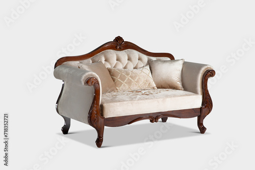 Classic furniture isolated on white background