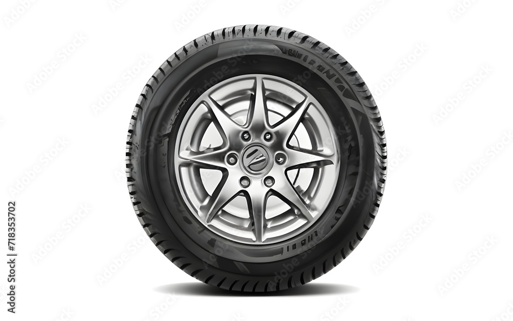 car tyre isolated white background