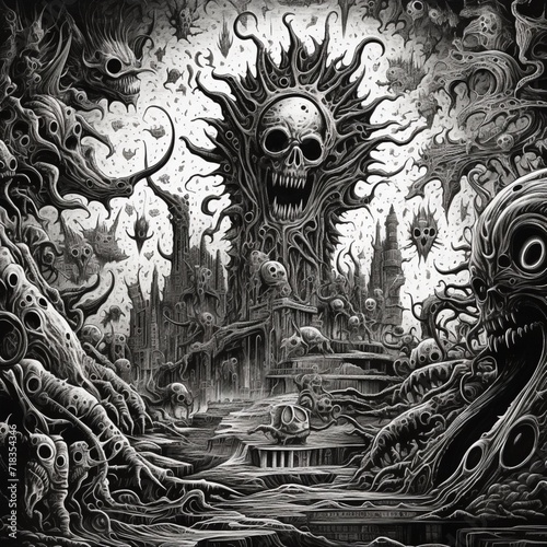 cold dramatic heat of the invading alien forces image Ai generated art
