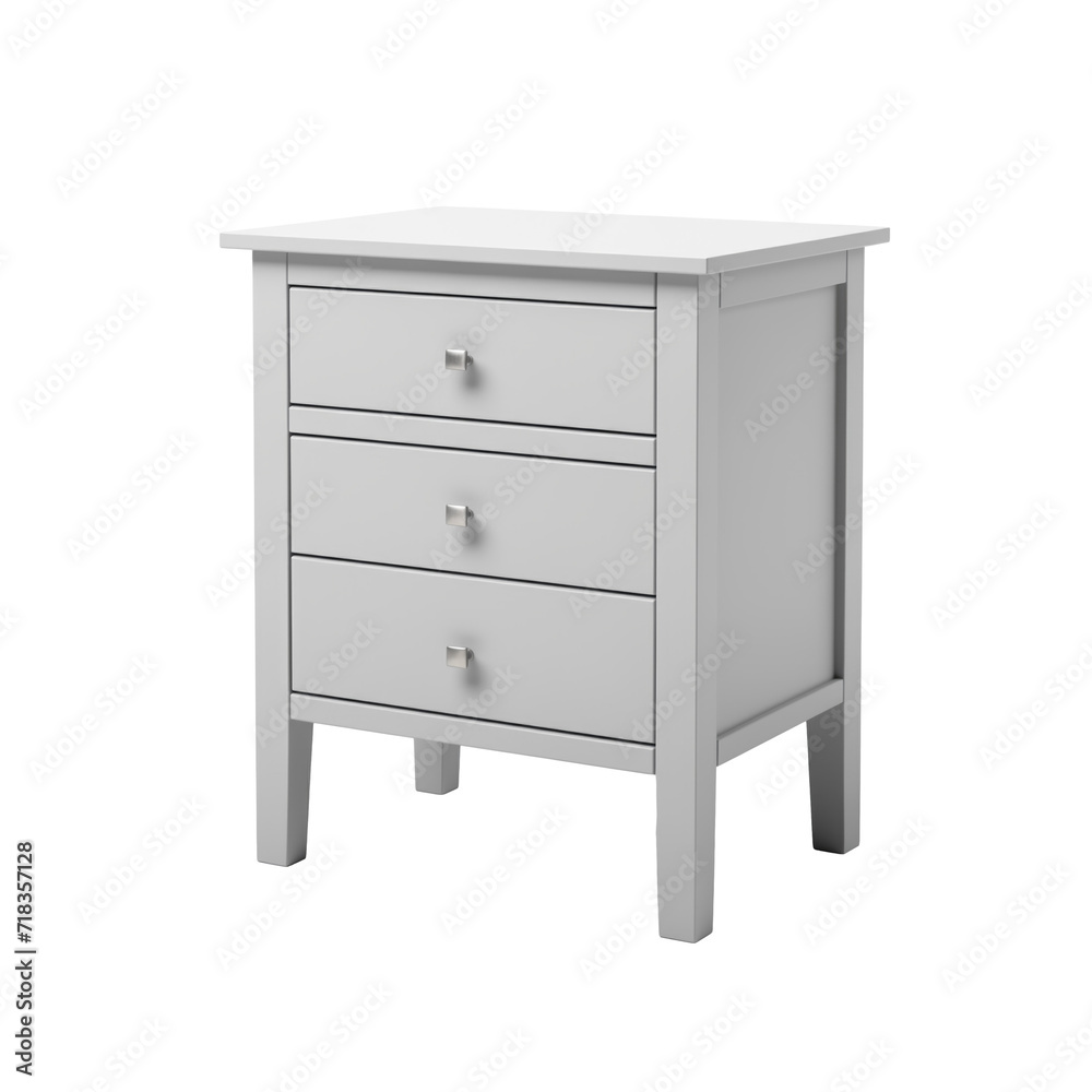 Bedside Table. Scandinavian modern minimalist style. Transparent background, isolated image. Bedside Table. Scandinavian modern minimalist style. Transparent background, isolated image.