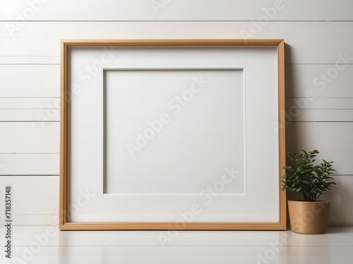  White Canvas Elegance: Crafting Artistry with Blank Frames in Stock Illustrations © niji