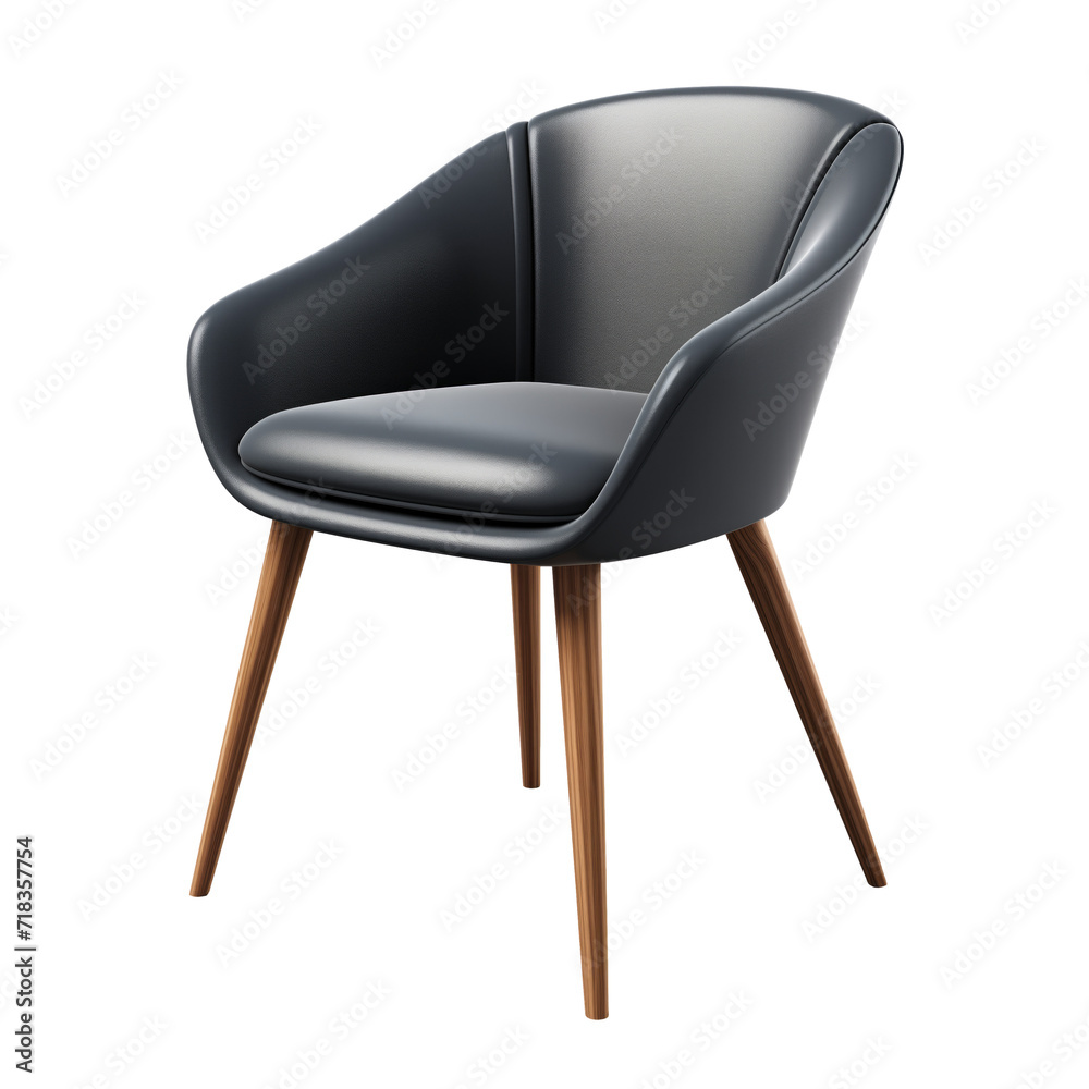 Chair. Scandinavian modern minimalist style. Transparent background, isolated image. Chair. Scandinavian modern minimalist style. Transparent background, isolated image.
