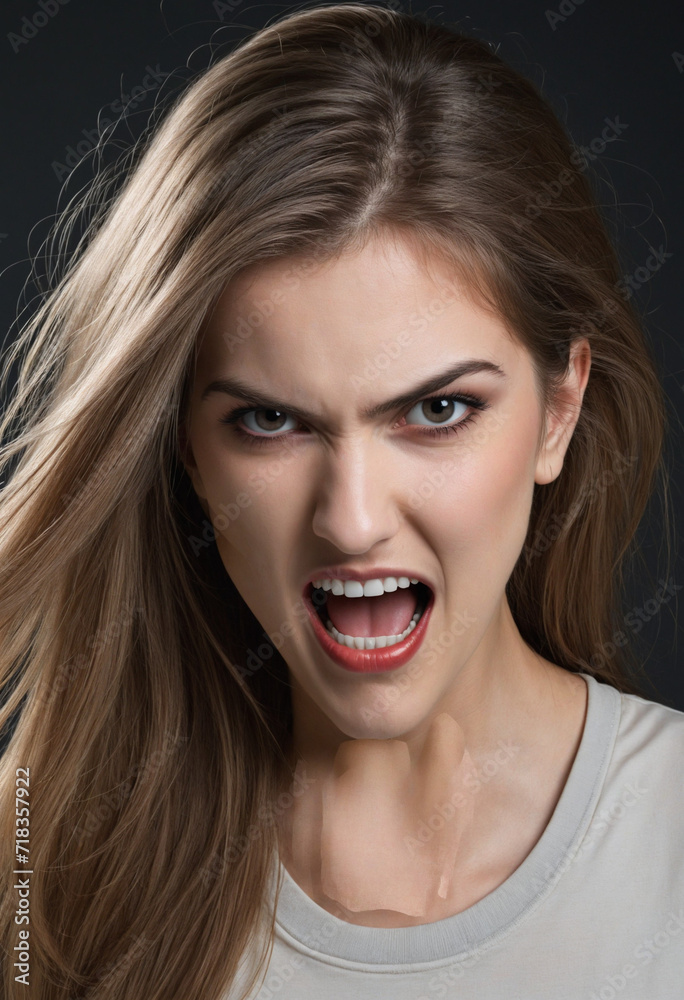 Portrait of a Woman with Long Hair Portrait of a Woman with Long Hair