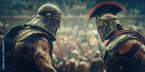 gladiators in the arena photo