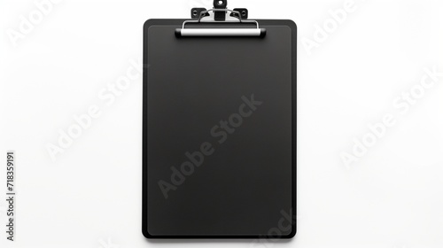 A sporty clipboard with a durable, black rubberized paper, ideal for coaching or outdoor activities, set against a white background.