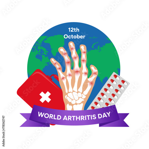 The world arthritis day illustration 
