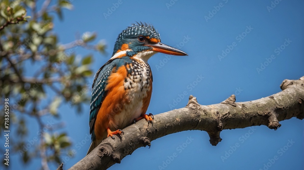 Fototapeta premium kingfisher on branch
