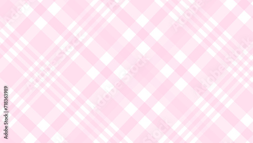 Diagonal pink checkered in the white background