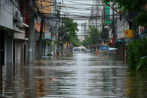 Disasters caused by floods in the city