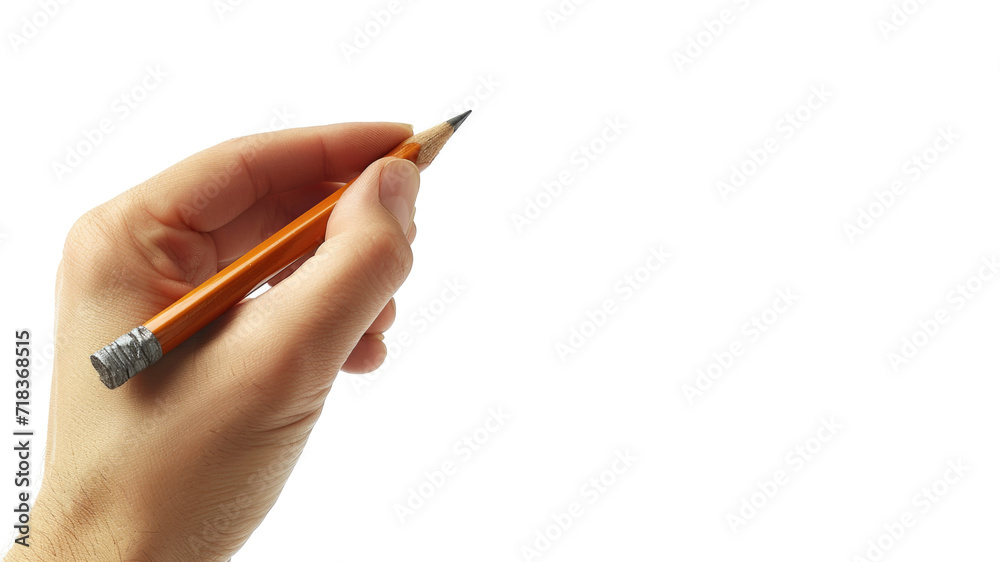 Pencil isolated on white background, signature concept Pencil isolated on white background, signature concept