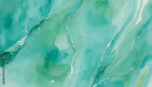 Emerald green watercolor background. Transparent overlay background