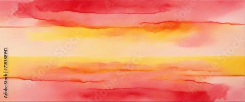 Vibrant Red and Yellow Watercolor Gradient Background © SR07XC3
