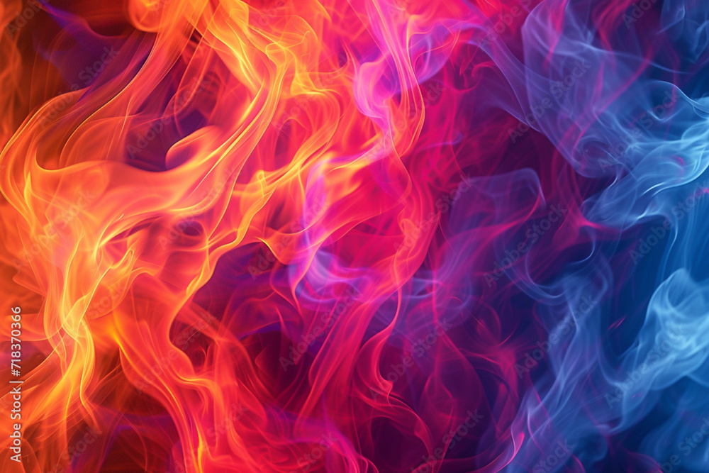 Colorful neon fire flame background banner or header Stock Illustration ...