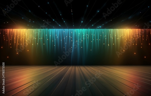 Bright Stage, Blue and Yellow Spotlights, Ballet Academia, Light Orange, Dark Black, Light Academia