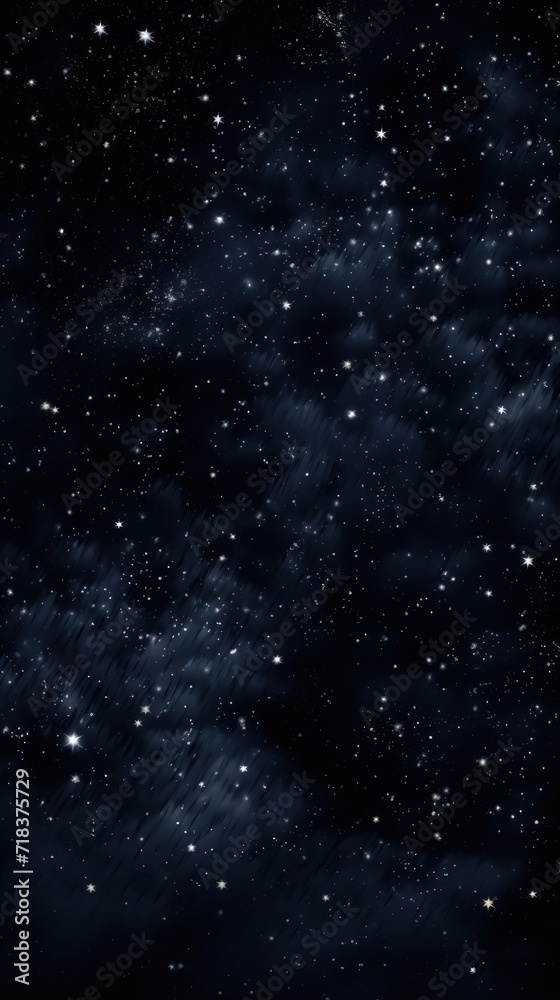  the night sky is full of stars and the sky is filled with dark blue clouds and a few white stars.
