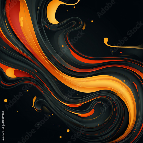 Colorful Moving Curving Wavy luxury pattern. label design element. darkness luxury style.