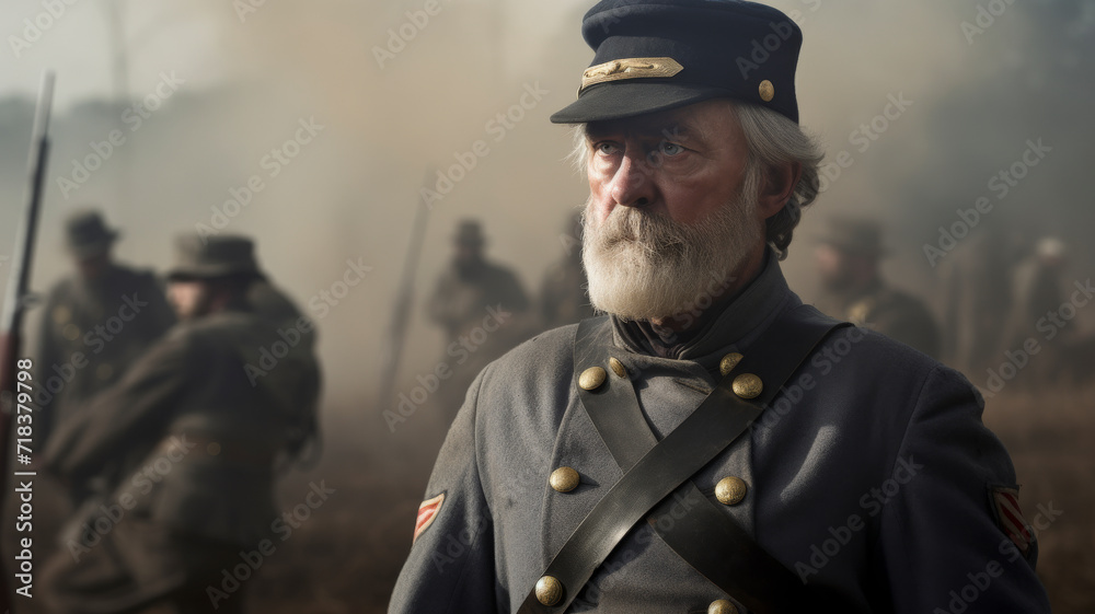 Portrait of an American Civil War union soldier Portrait of an American Civil War union soldier