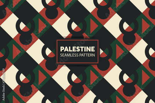 modern Palestinian embroidery pattern background. Great for presentations and slides. vector file.