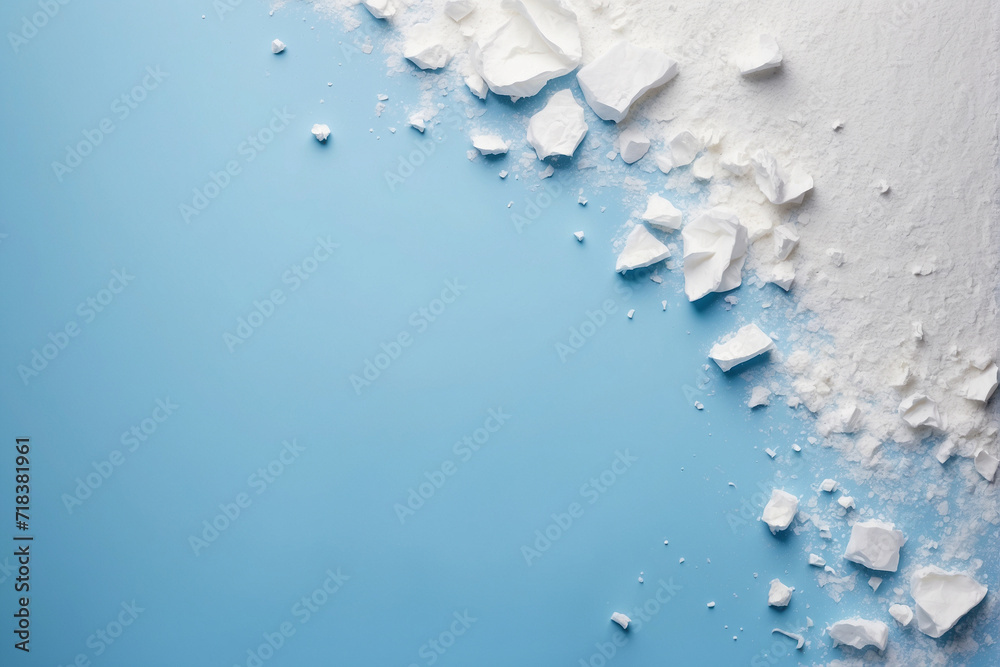 A blue background filled with abstract white particles providing ample space for personalized text or messages. Perfect for custom design applications A blue background filled with abstract white particles providing ample space for personalized text or messages. Perfect for custom design applications