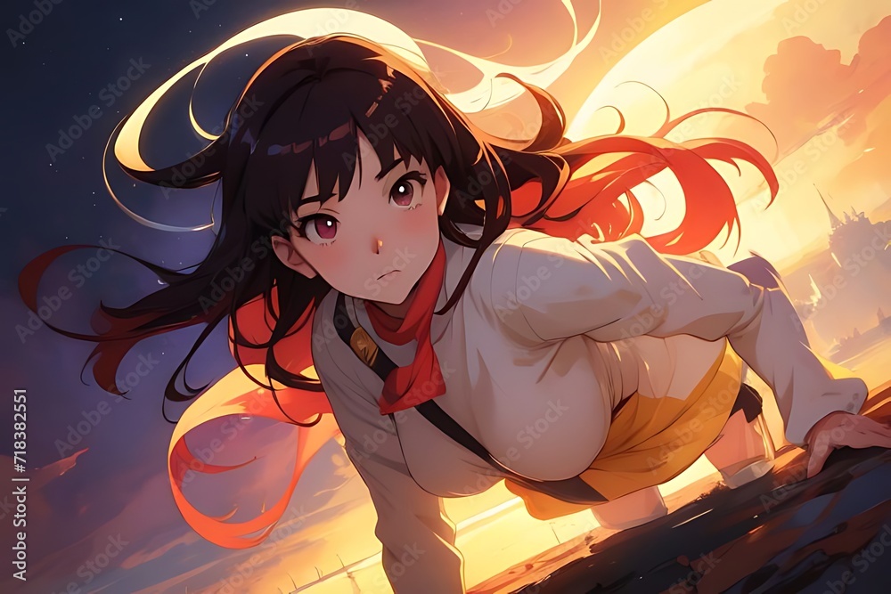a cute and beautiful anime girl a cute and beautiful anime girl