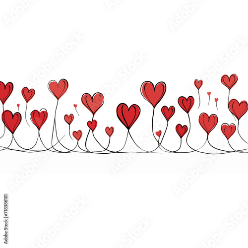 Love Icons Heart Lines - Minimalist Design