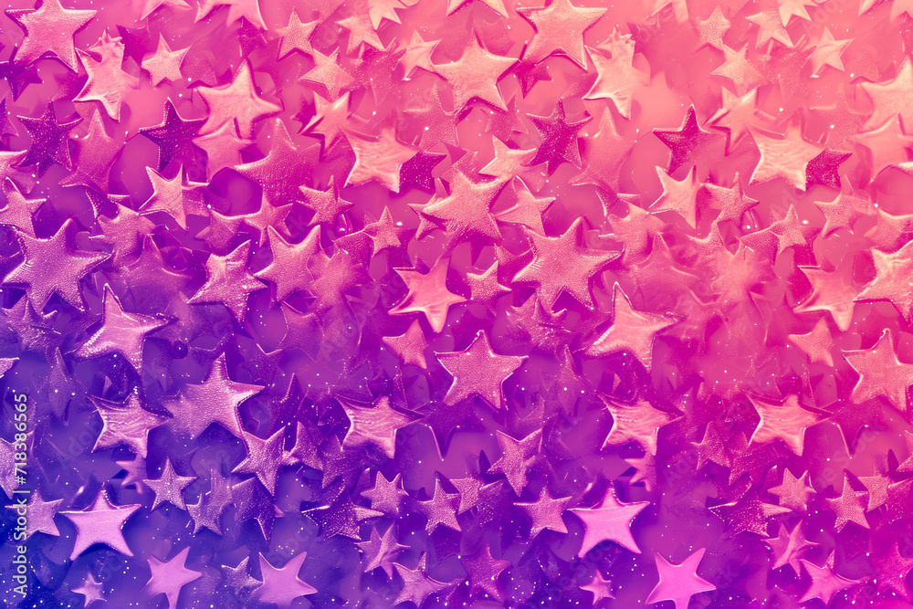 Create a pattern of stars with a gradient of pink and purple colors Create a pattern of stars with a gradient of pink and purple colors