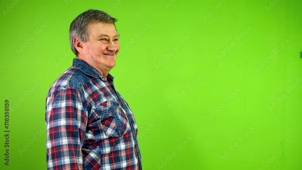 Senior man friendly looking and smiling. Senior man friendly looking and smiling.