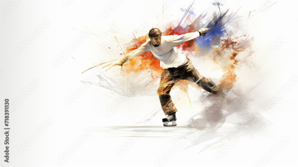 Action shot of a Action shot of a