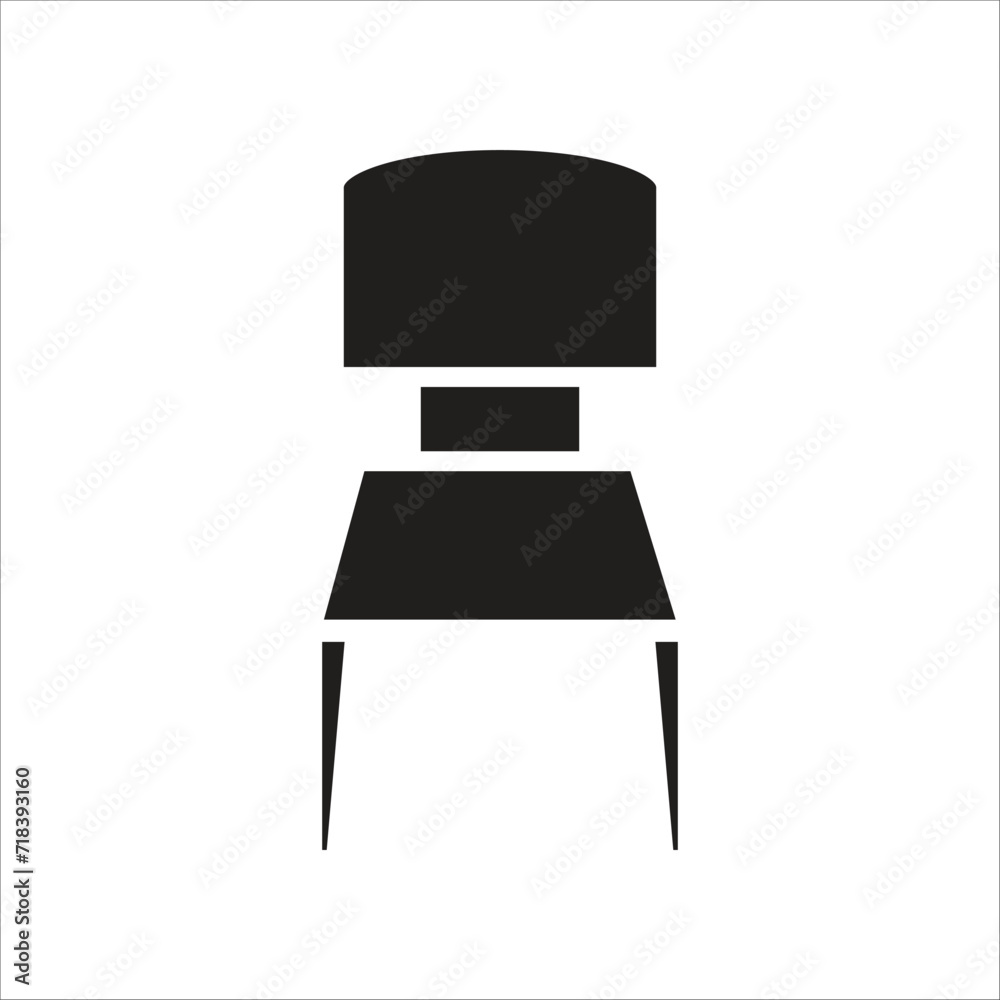 chair vector icon line template chair vector icon line template