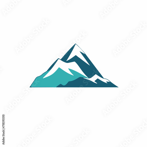 Mountain in cartoon  doodle style. Image for t shirt. Isolated 2d vector illustration in logo  icon  sketch style  Eps 10. AI Generative
