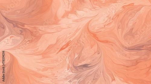 Fuzz peach color marble background. Generative AI