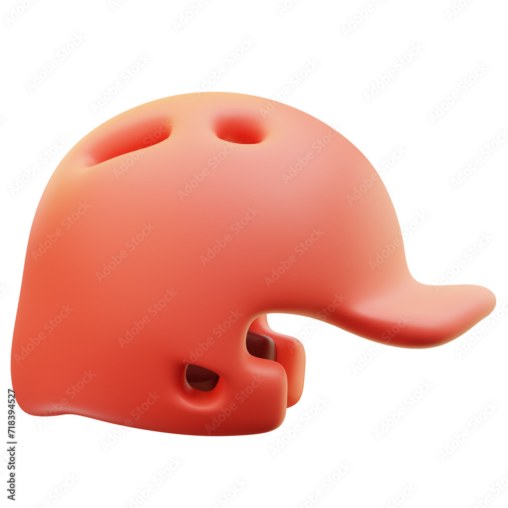 3d illustration batting helmets 3d illustration batting helmets
