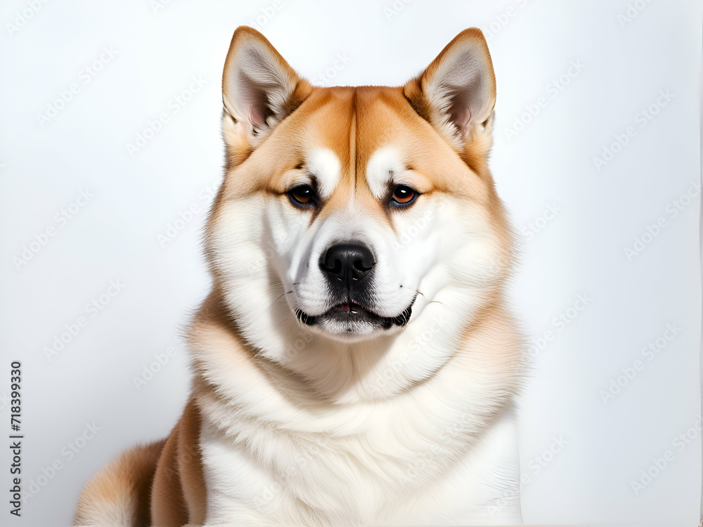 Portrait of the Akita dog