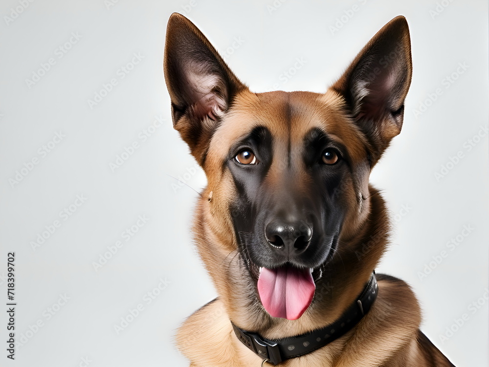 Portrait of the Belgian Malinois dog