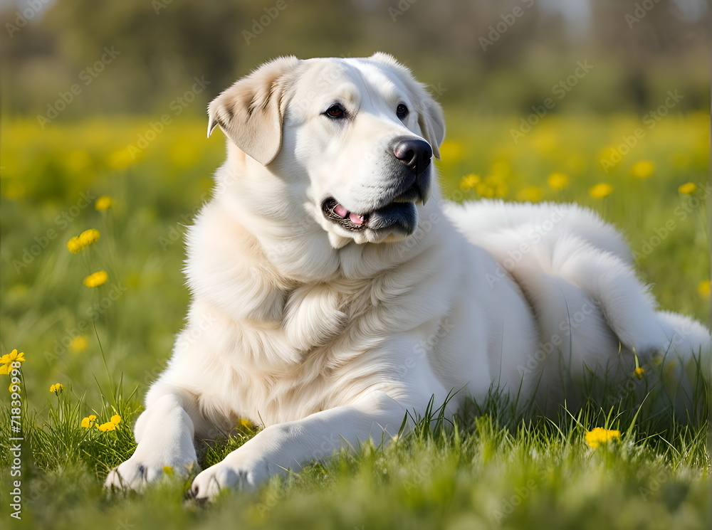 Portrait of the Central Asian shepherd dog Portrait of the Central Asian shepherd dog