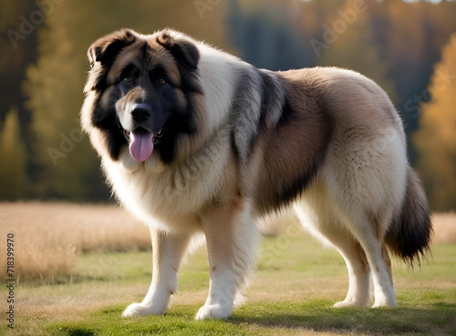 Portrait of the Caucasian shepherd dog photo