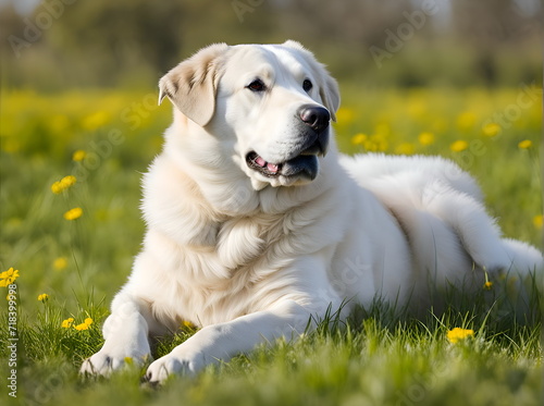 Portrait of the Central Asian shepherd dog photo