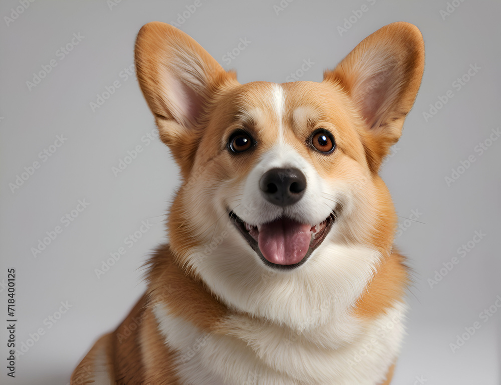 Portrait of the Corgi dog