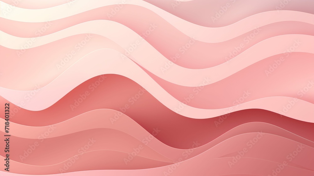 Pink and White Wavy Background