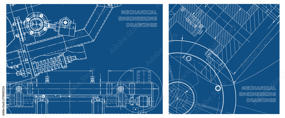 Engineering illustration set. Cover, flyer, banner, background Engineering illustration set. Cover, flyer, banner, background