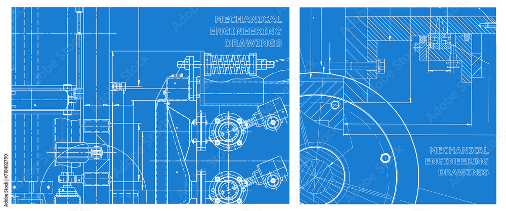 Engineering illustration set. Cover, flyer, banner, background Engineering illustration set. Cover, flyer, banner, background