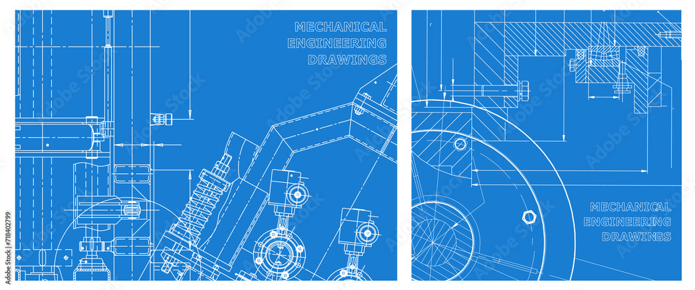 Engineering illustration set. Cover, flyer, banner, background Engineering illustration set. Cover, flyer, banner, background
