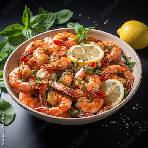 delicious shrimp on a plate