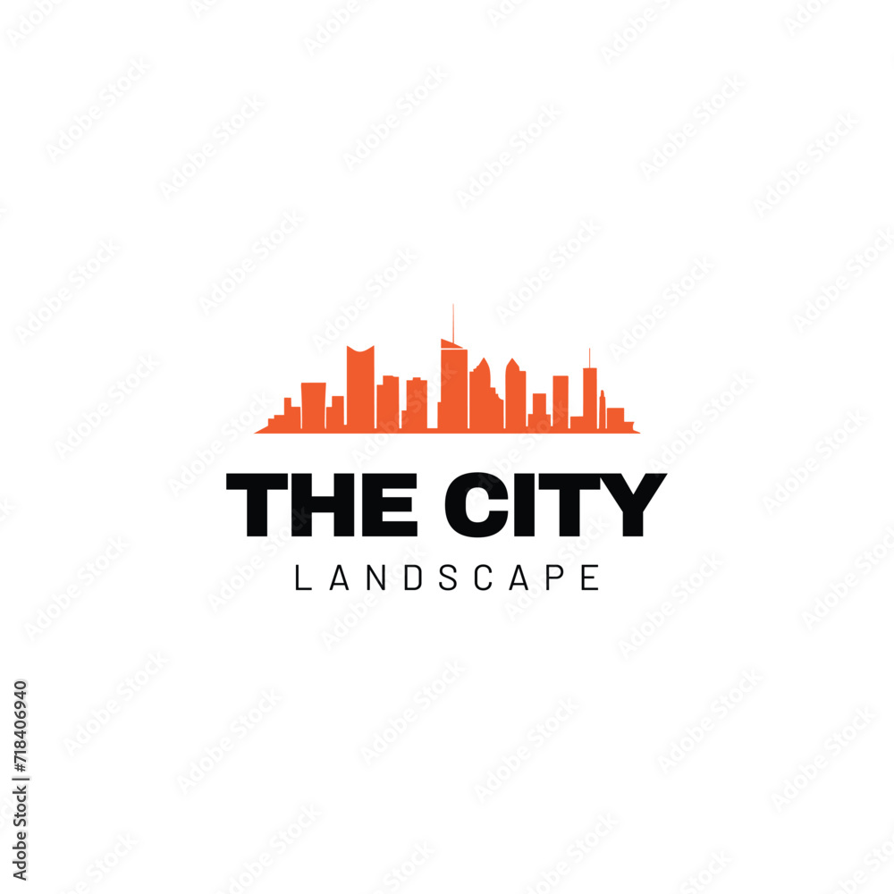 city landscape logo,city skyscrapper logo