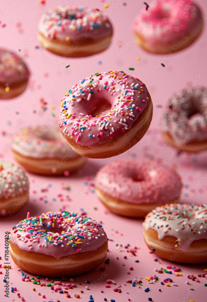 donuts with icing sugar commercial background donuts with icing sugar commercial background