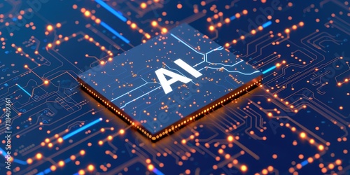AI hologram on top of a chip