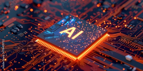 AI hologram on top of a chip