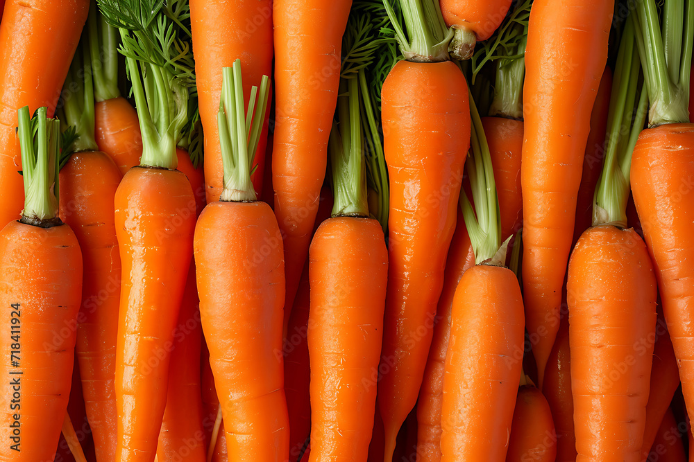 top view seamless pattern of ripe carrots top view seamless pattern of ripe carrots