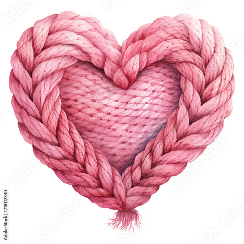 Cozy Love: Valentine Knit Heart - Handmade Warmth for Heartfelt Celebrations